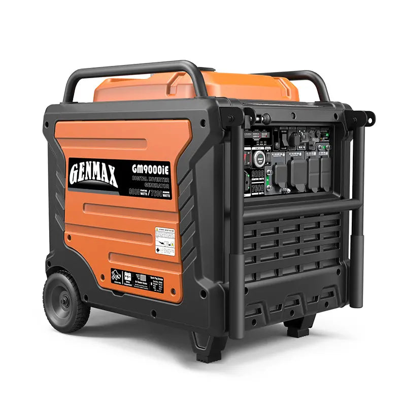 Genmax GM9000iE Portable Inverter Generator 9000W Super Quiet Gas Powered Engine with Parallel Capability