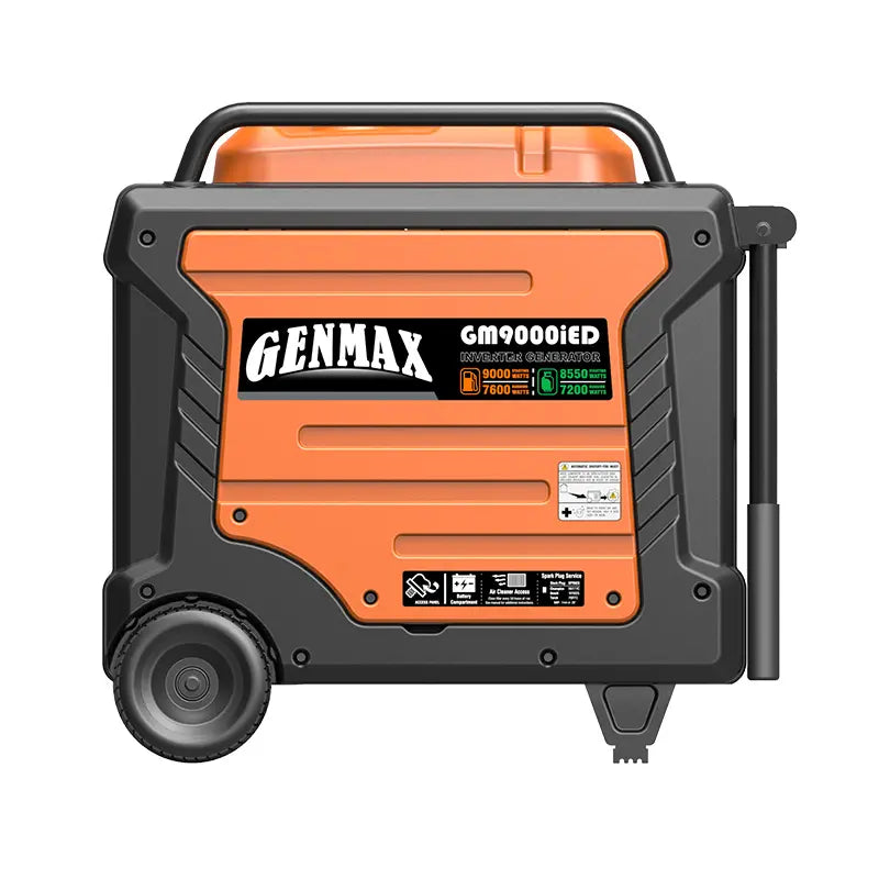 Genmax GM9000iED Portable Inverter Generator, 9000W Super Quiet Dual Fuel Portable Engine with Parallel Capability