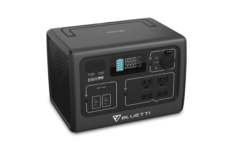 Bluetti EB55 Portable Power Station + 1*PV120 Solar Panel