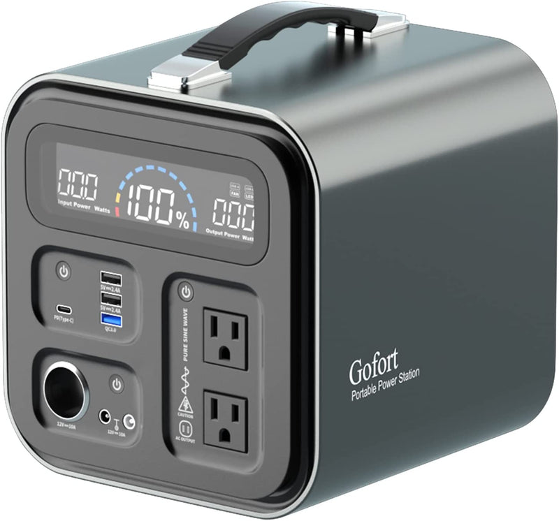 Gofort 600W Portable Power Station For Outdoor RV Camping CPAP Home Emergency