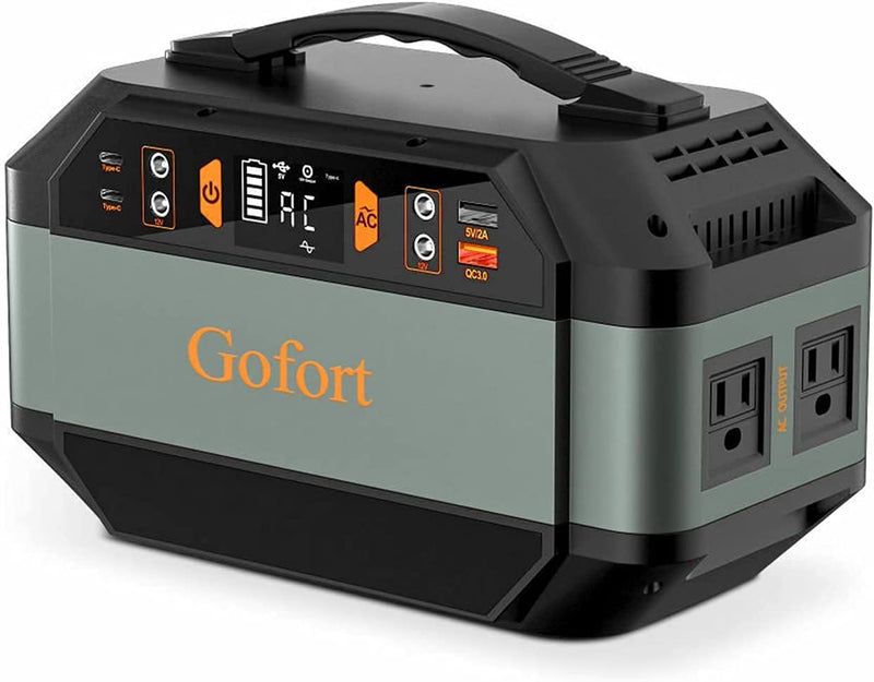 Gofort Portable Power Station 330W (Peak 600W) Outdoor Camping RV Travel Home Emergency Power Supply