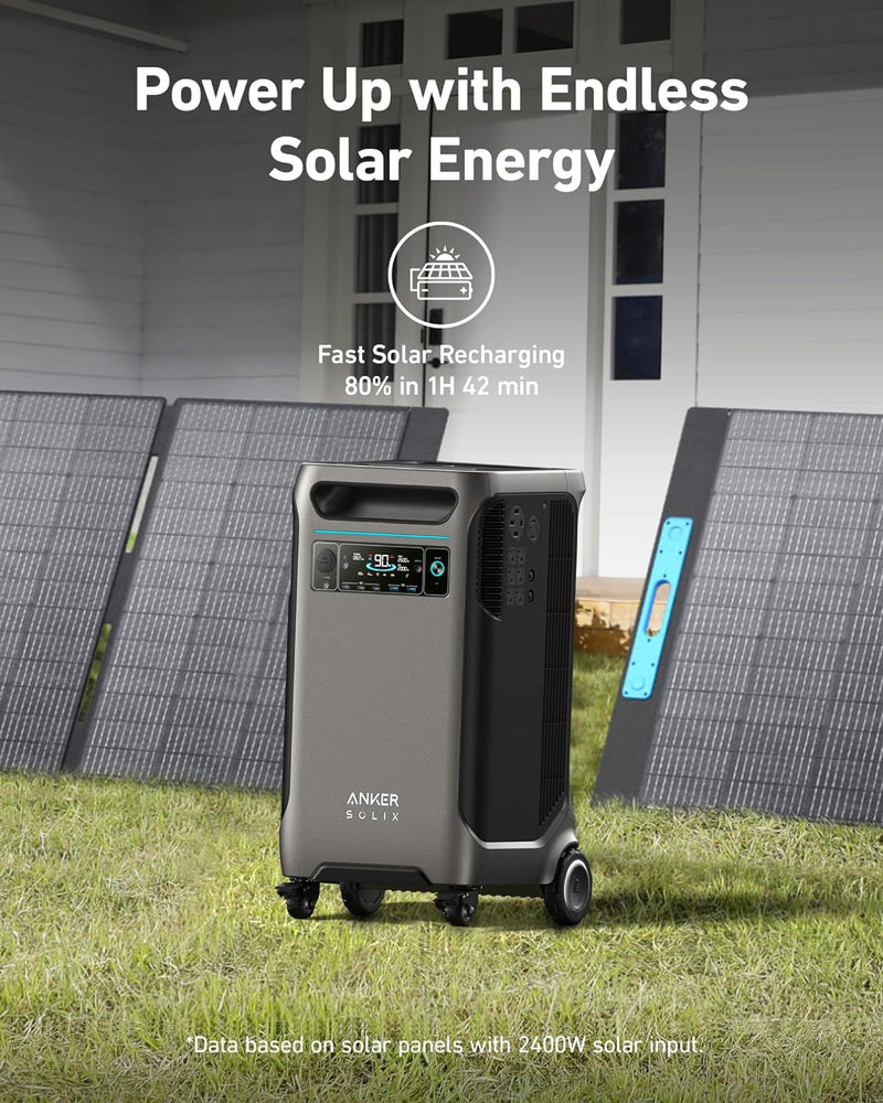 Anker SOLIX F3800 + PS400 Solar Panel 400W