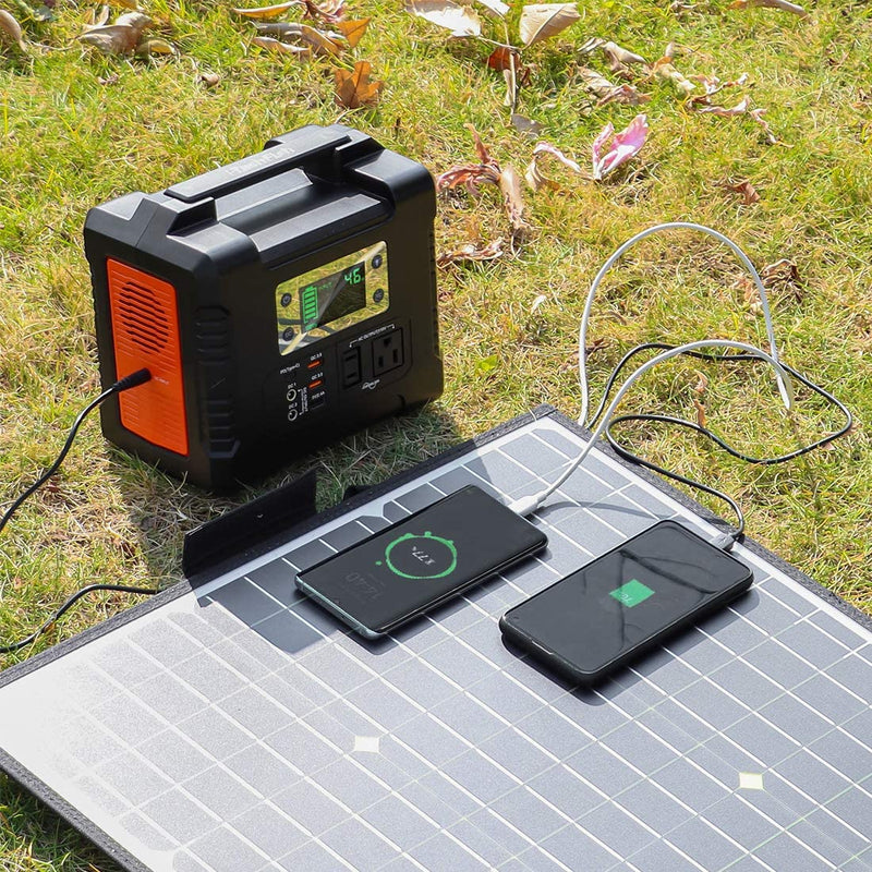 Flashfish 100W 18V Portable Solar Panel with 5V USB