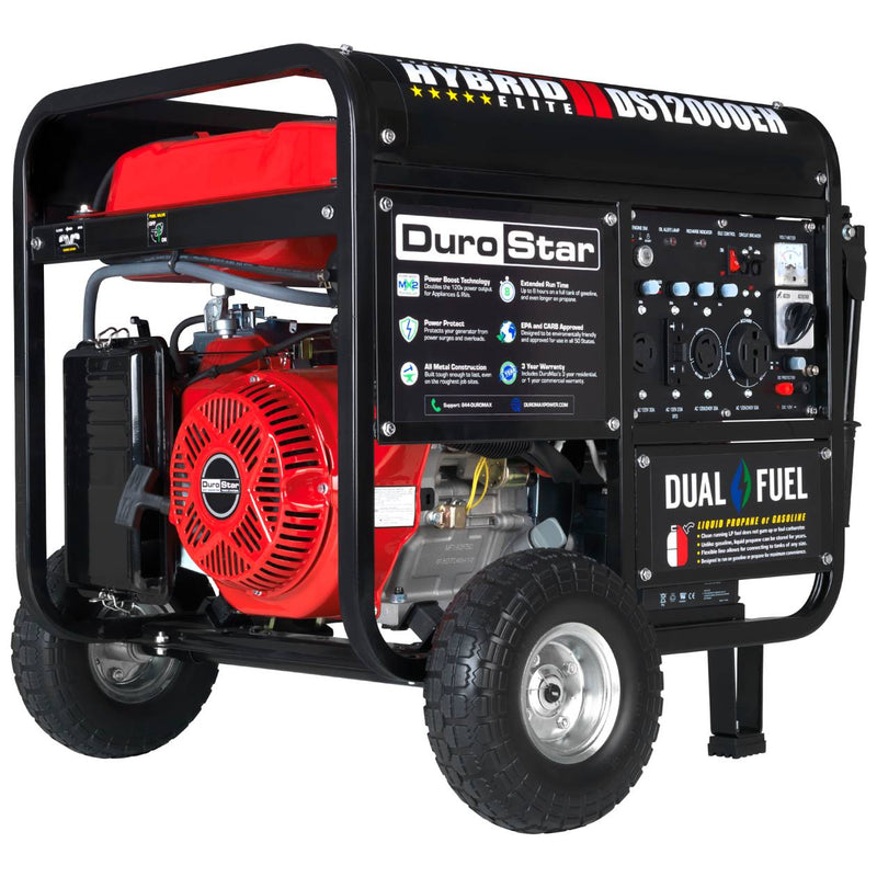 REFURB DuroStar DS12000EH 12,000 Watt Dual Fuel Hybrid Generator (Grade A)