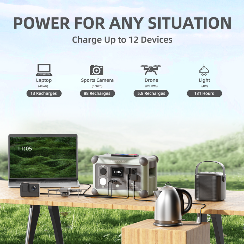 NODSOLEX Oasis 600W Portable Power Station