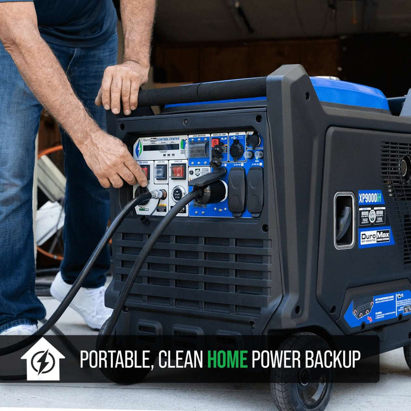 REFURB DuroMax XP9000iH Generator Inverter 9,000 Peak Watts Dual Fuel Electric Start (Grade A)