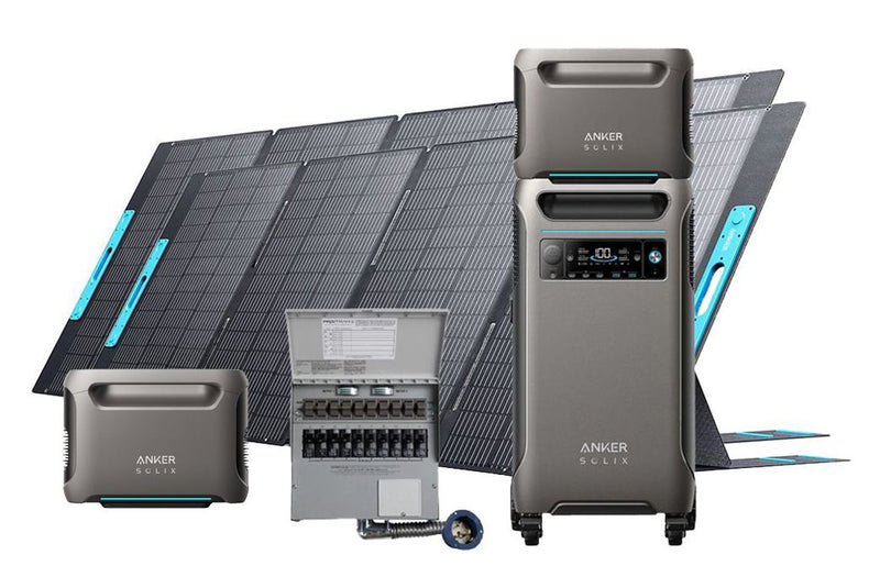 Anker SOLIX F3800 + Expansion Battery + Transfer Switch Kit + PS400 Solar Panel 400W (7680Wh in total)