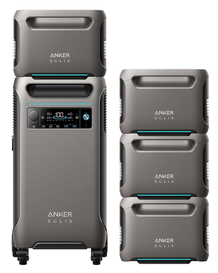 Anker SOLIX F3800 + Expansion Battery + FREE Anker SOLIX C300X DC Portable Power Station - 288Wh 90000mAh with Carry Strap + FREE Anker 100W USB-C Cable