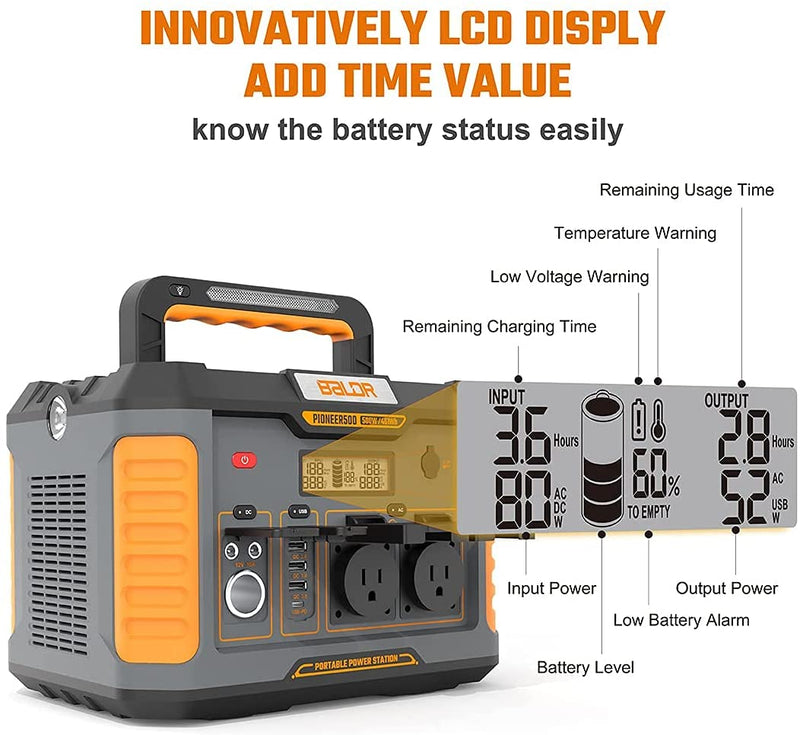 Togopower Baldr Pioneer 500 Portable Power Station